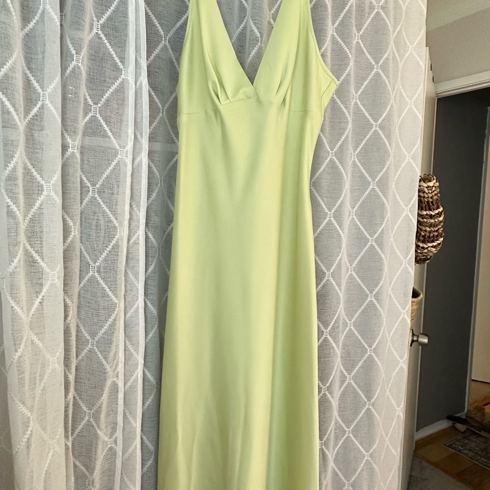 Jones New York Light Green Backless Dress